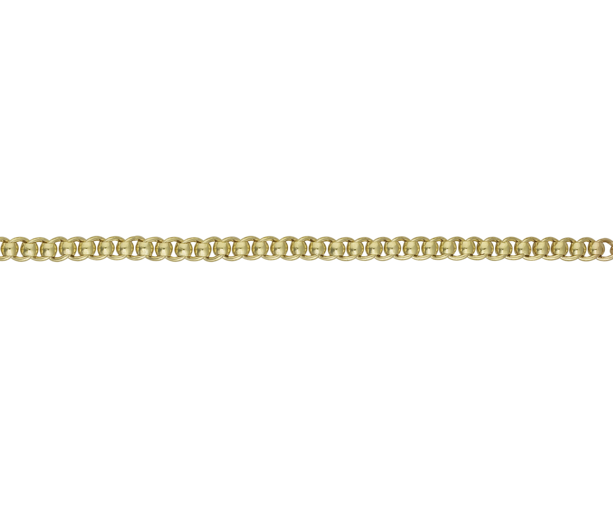 9ct Yellow & White Florentine 2 Feet