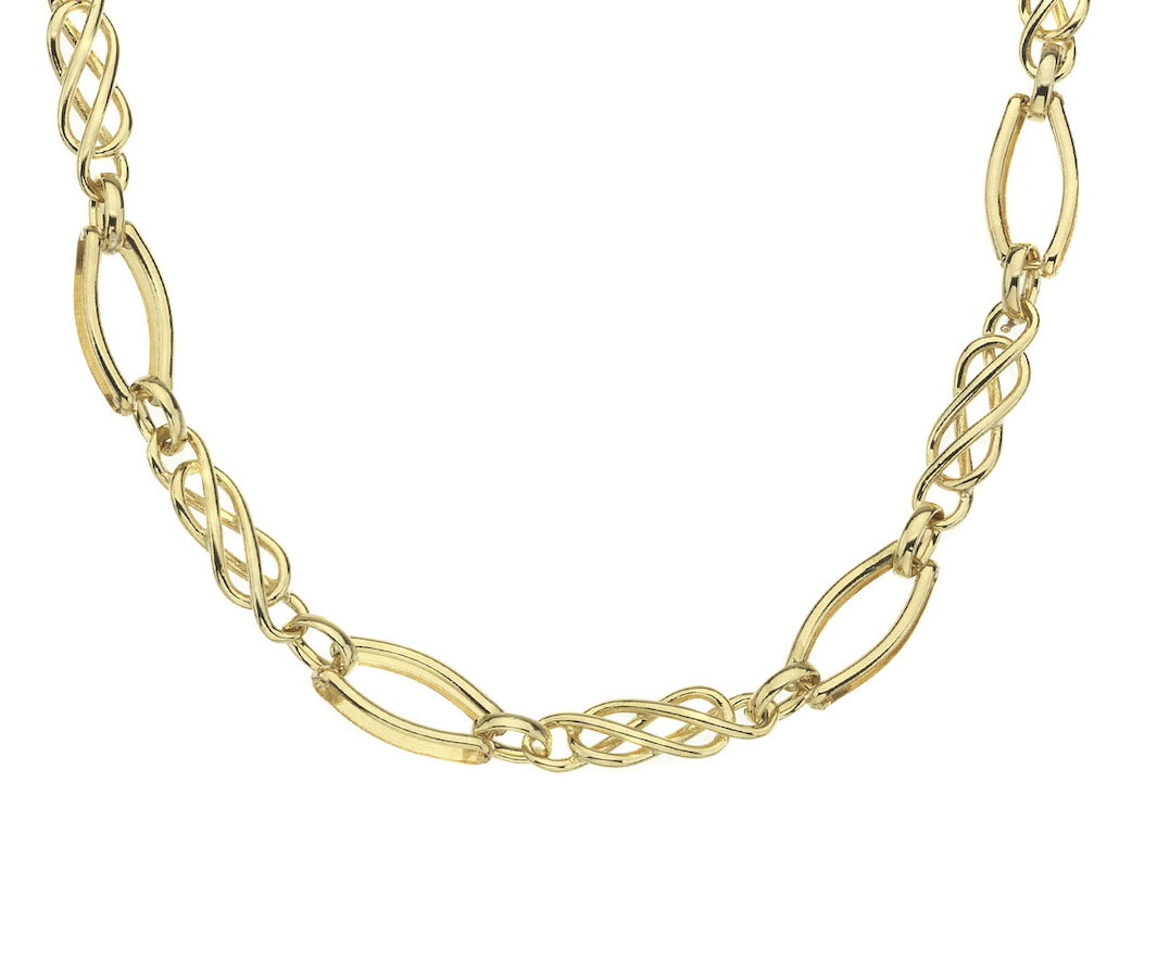 9ct Yellow Celtic Knot Gate 1 20"/50cm