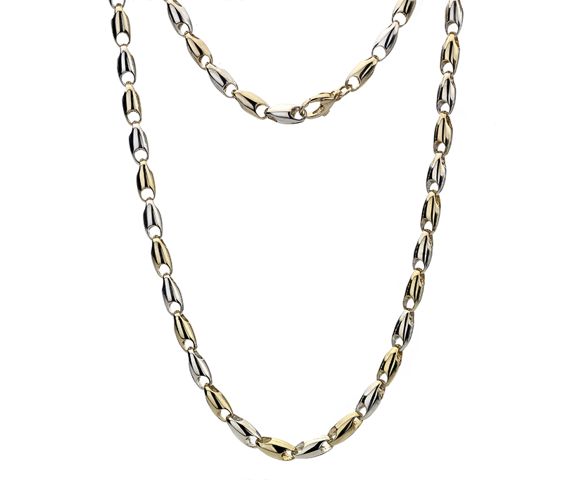 9ct Yellow & White Echo H 20"/50cm