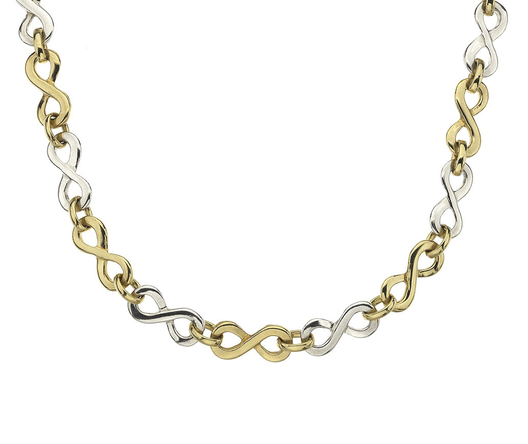 9ct Yellow & White Infinity 1 22