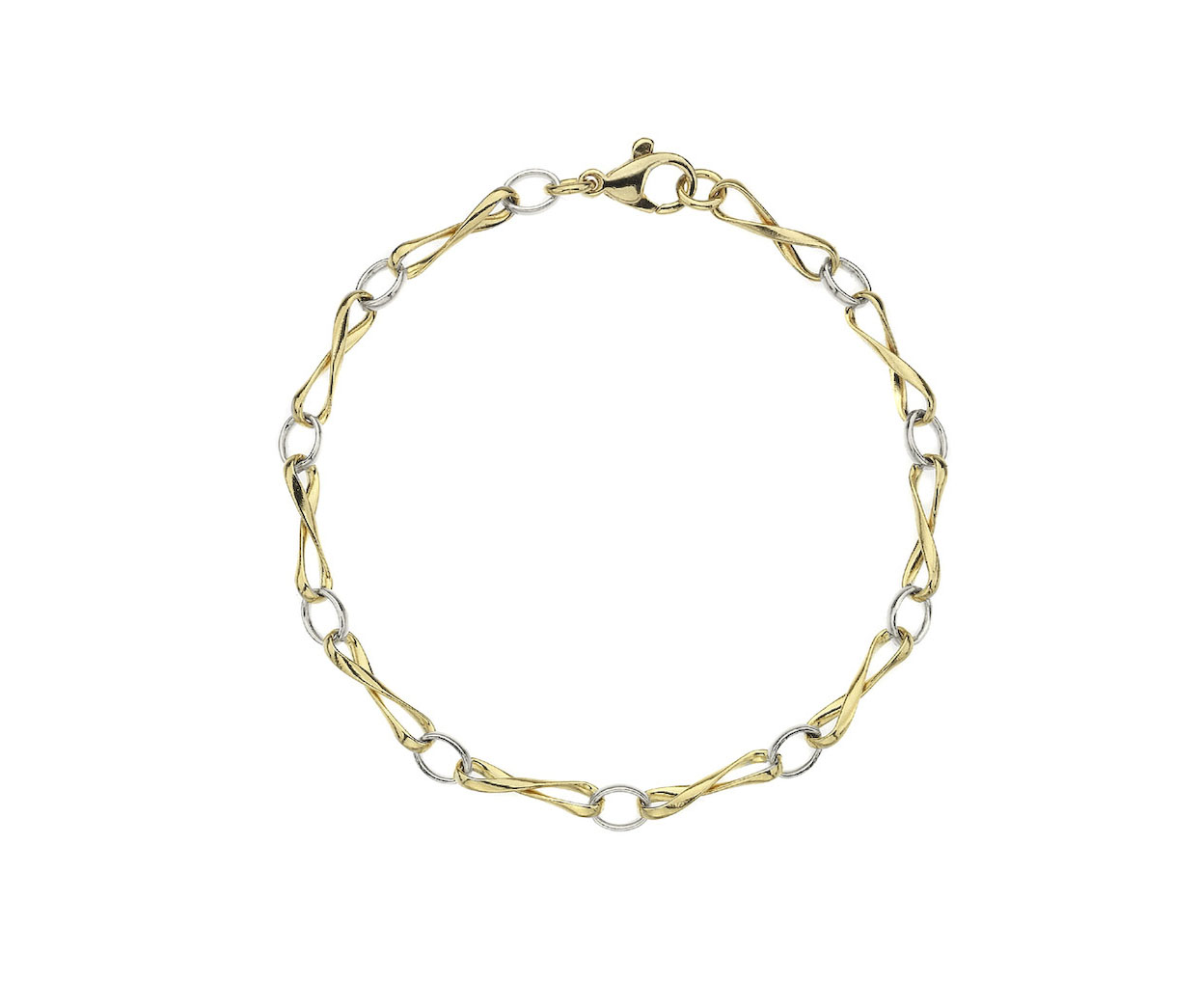 9ct Yellow & White Juliette 7.5"/19cm