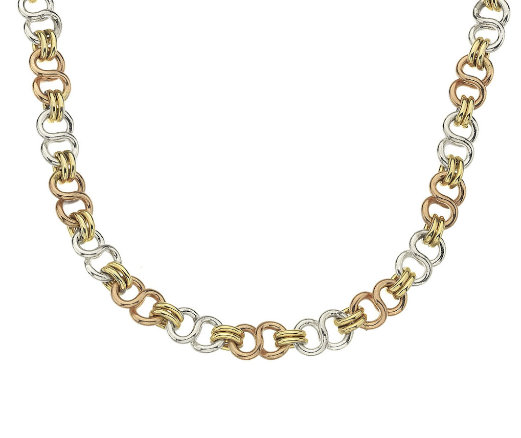 9ct 3 Colour Athenian 1 18"/45cm
