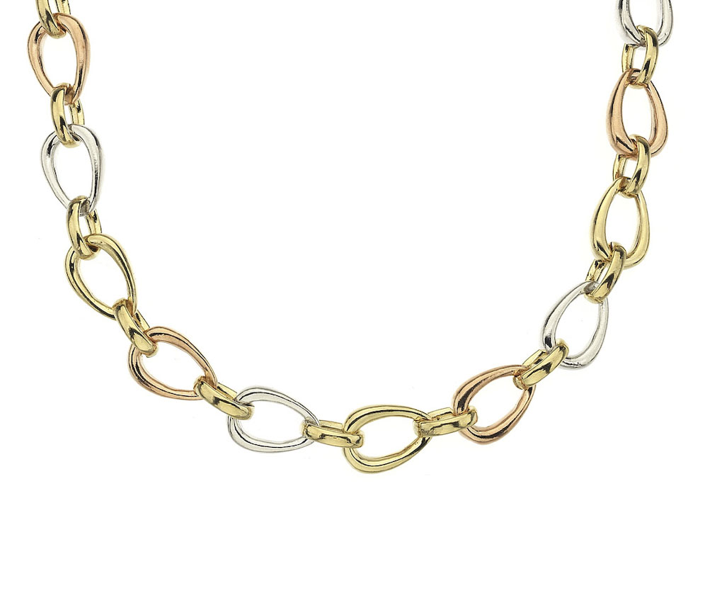 9ct 3 Colour Pyrus 16"/40cm