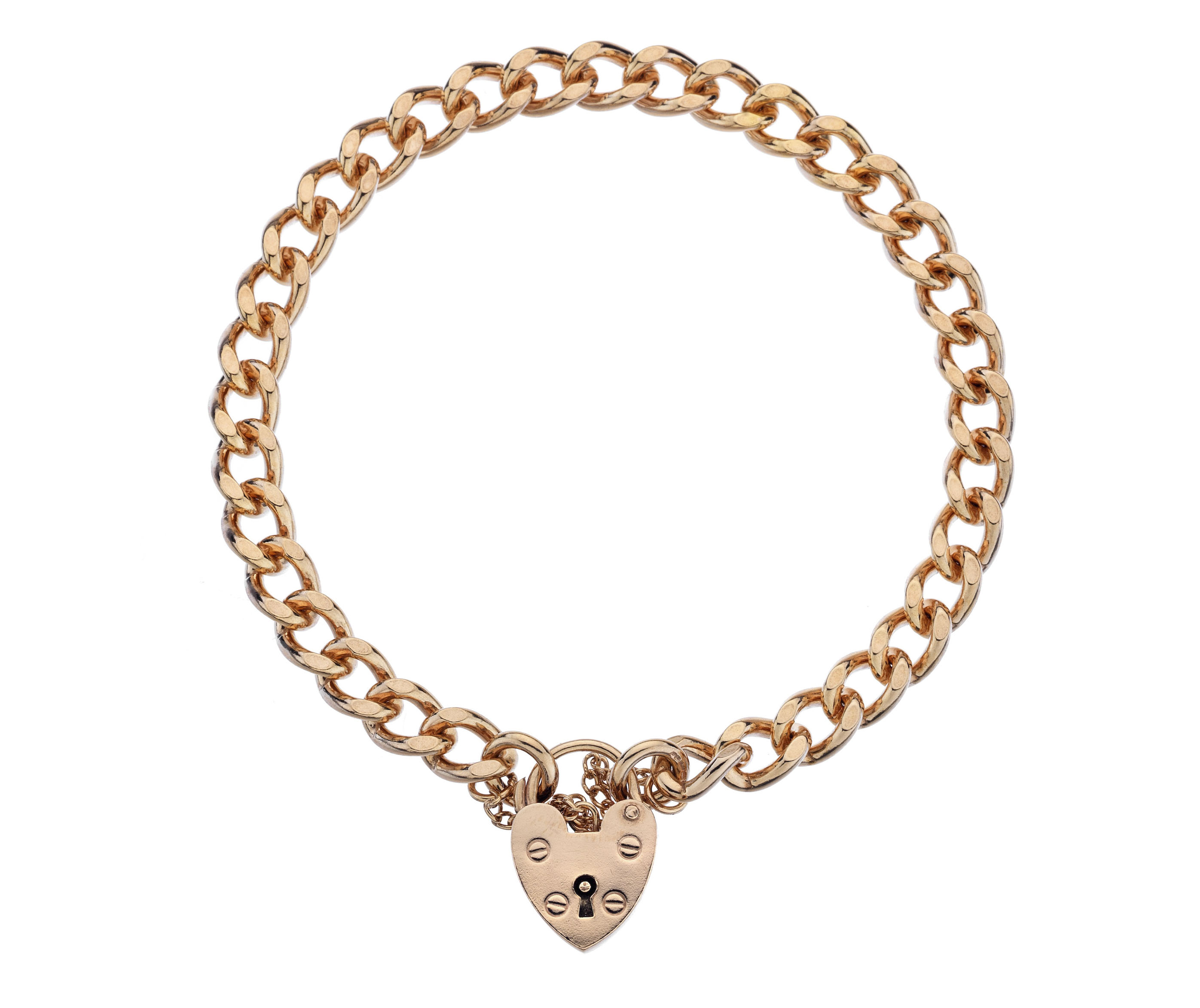 9ct Red 72 Filed Curb 7.5"/19cm