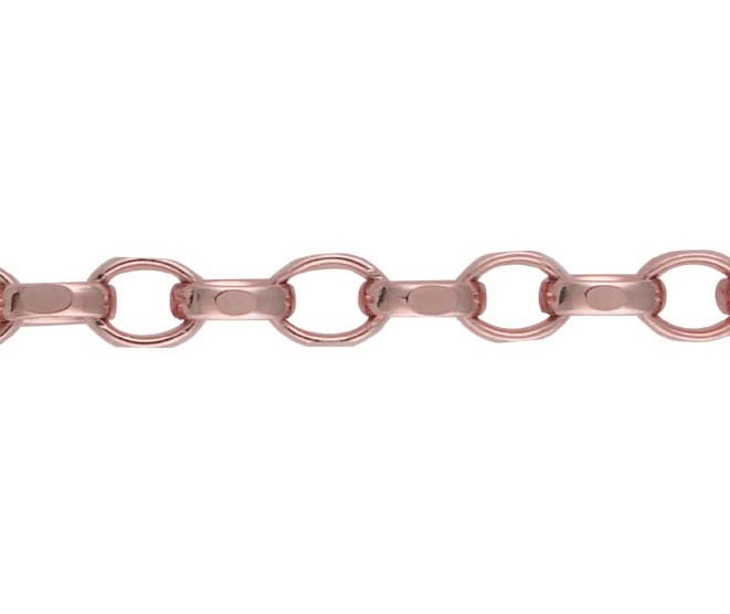 9ct Red Belcher 3 Oval Filed 18"/45cm