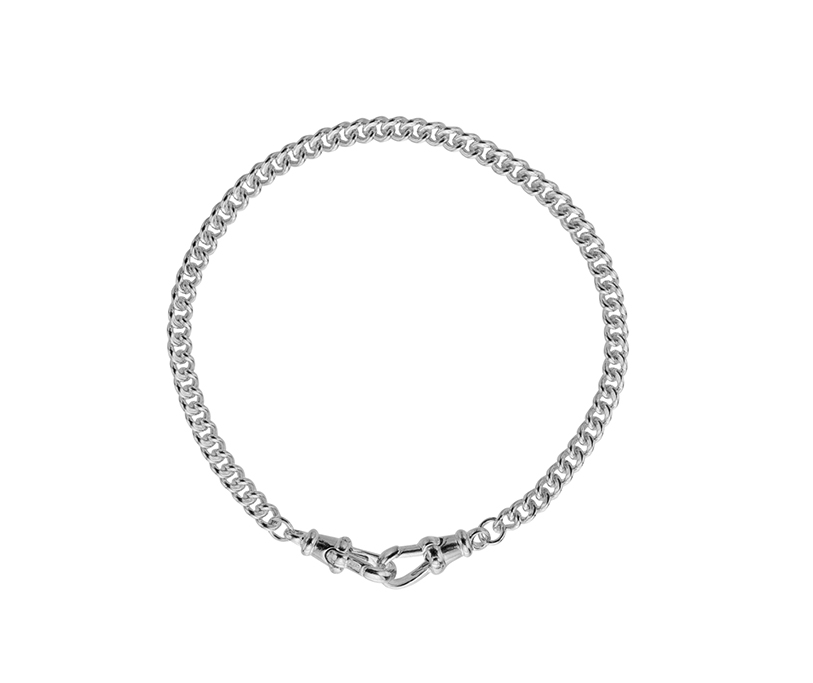 Silver 40 Curb Double Albert Fitting 7.5"/19cm