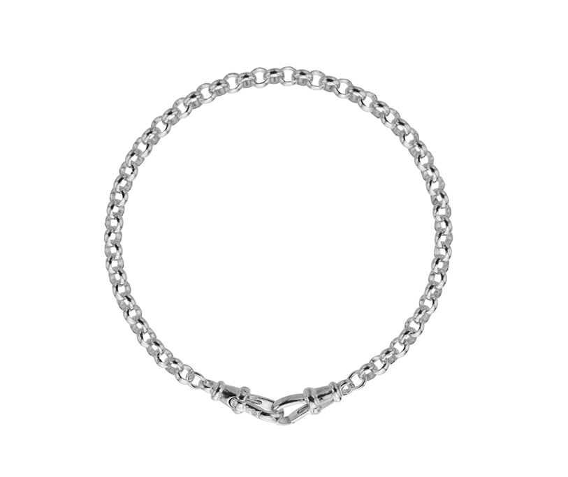 Silver Round Belcher 1½ Double Albert Fitting 7.5"/19cm