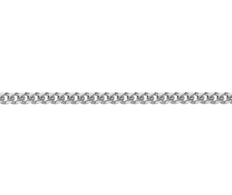 Silver Classic Curb Half 20"/50cm