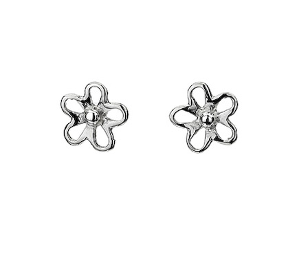Silver Daisy Earring Pair 124