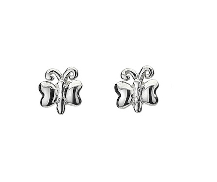 Silver Butterfly Earring Pair 125