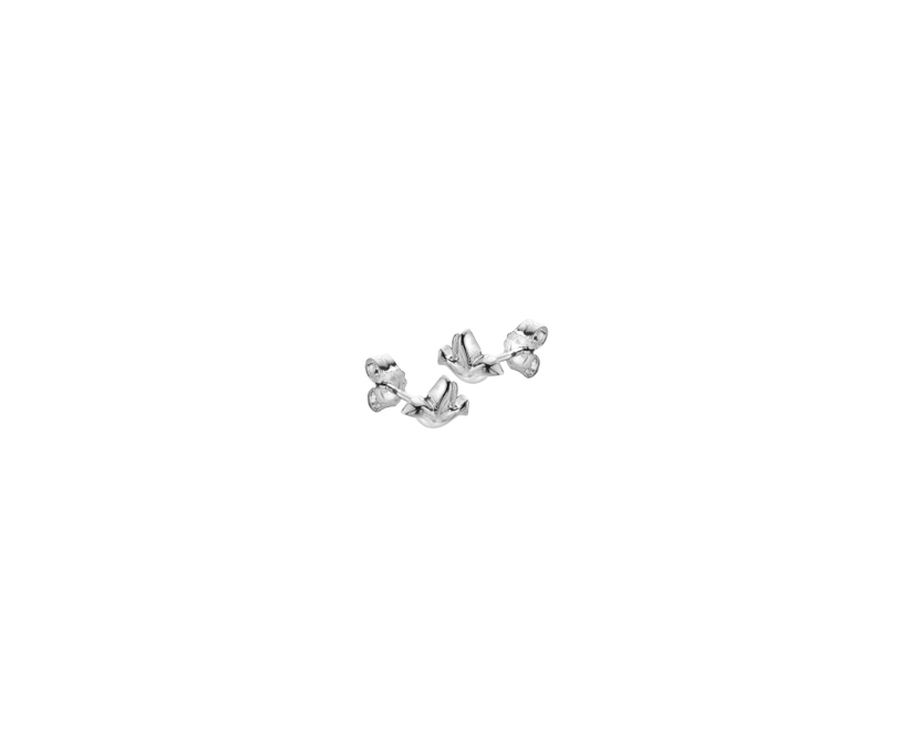 Silver Dove Stud Earring