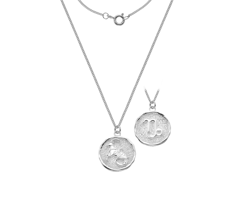 Silver Capricorn Medallion on S12FCAJ18