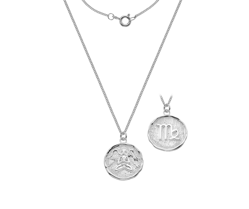 Silver Virgo Medallion on S12FCAJ18