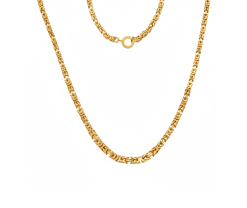 Silver Graduated Byzantine 18"/45cm + 2.5 MICRON PLATE