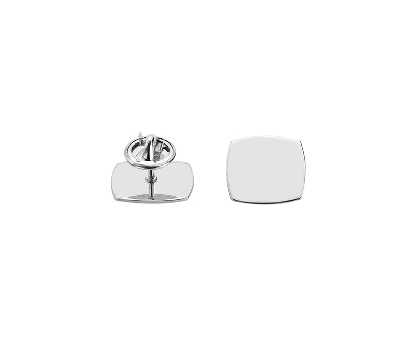Silver Cushion Lapel Pin