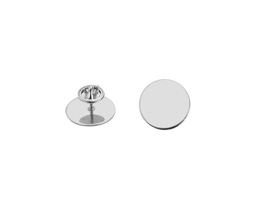 Silver Circle Lapel Pin