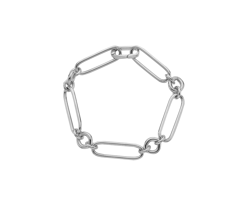 Silver chunky Figaro Paperlink 7.5"/19cm