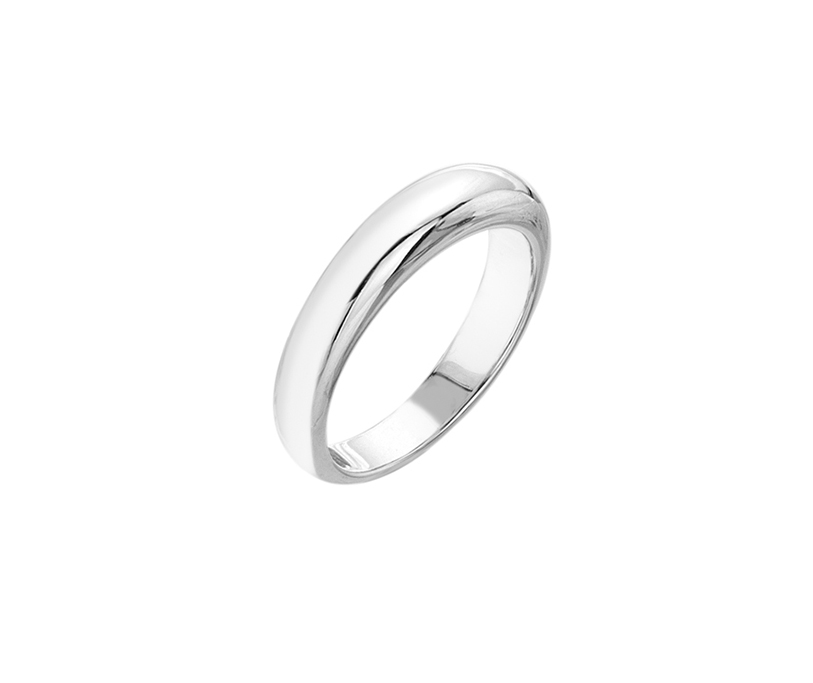 Silver Domed Ring, Size O