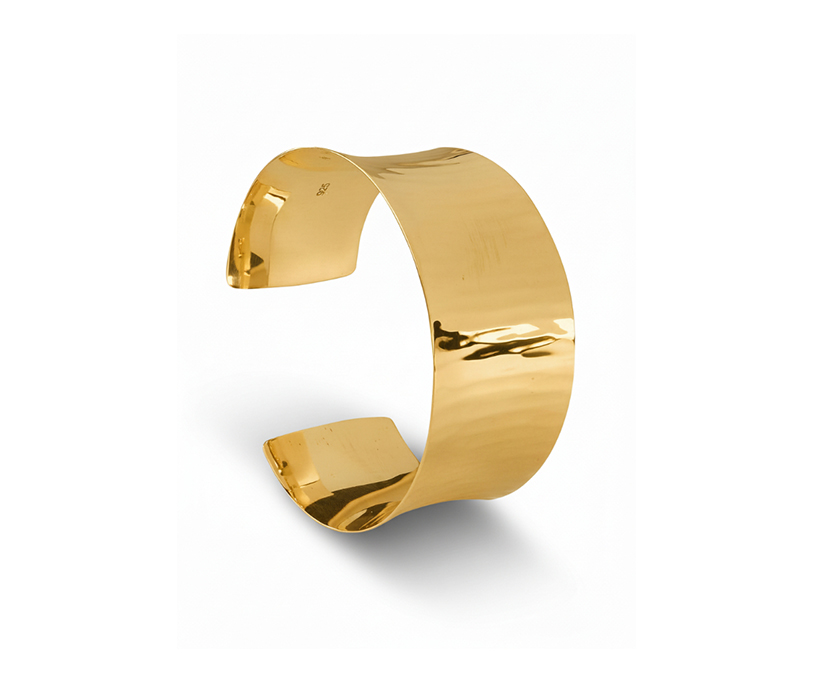 Silver Torque Bangle 4N + 2.5 Micron